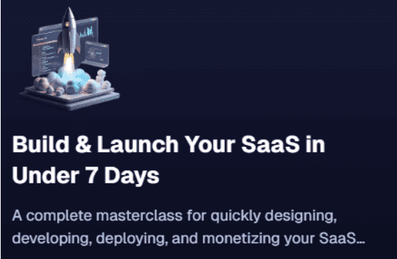 [jsmastery] Построй и запусти свой SaaS меньше чем за 7 дней