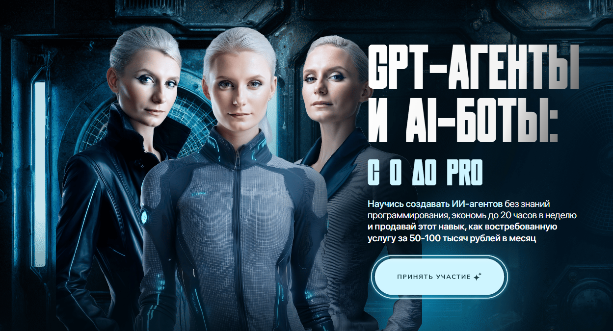 [Ксения Баранова] GPT-агенты  и AI-боты: с 0 до pro. Тариф PRO (2025)